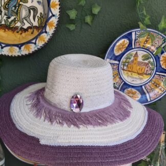 Pamela blanca y lila